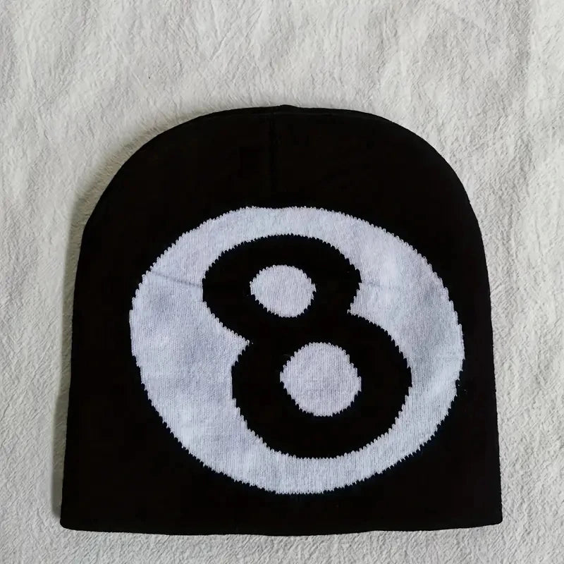 Hip Hop Knitted Beanie Cap for Men, Candy Color Y2K Skull Hat Elastic Foldable Women Trend Knit Hat, Warm Beanies