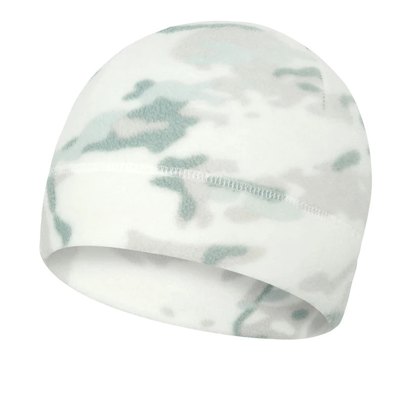 Camouflage Beanie Hat Soft Polar Fleece Caps for Autumn Winter Men Outdoor Keep Warm Ear Protected Melon Street Cap Women Hats